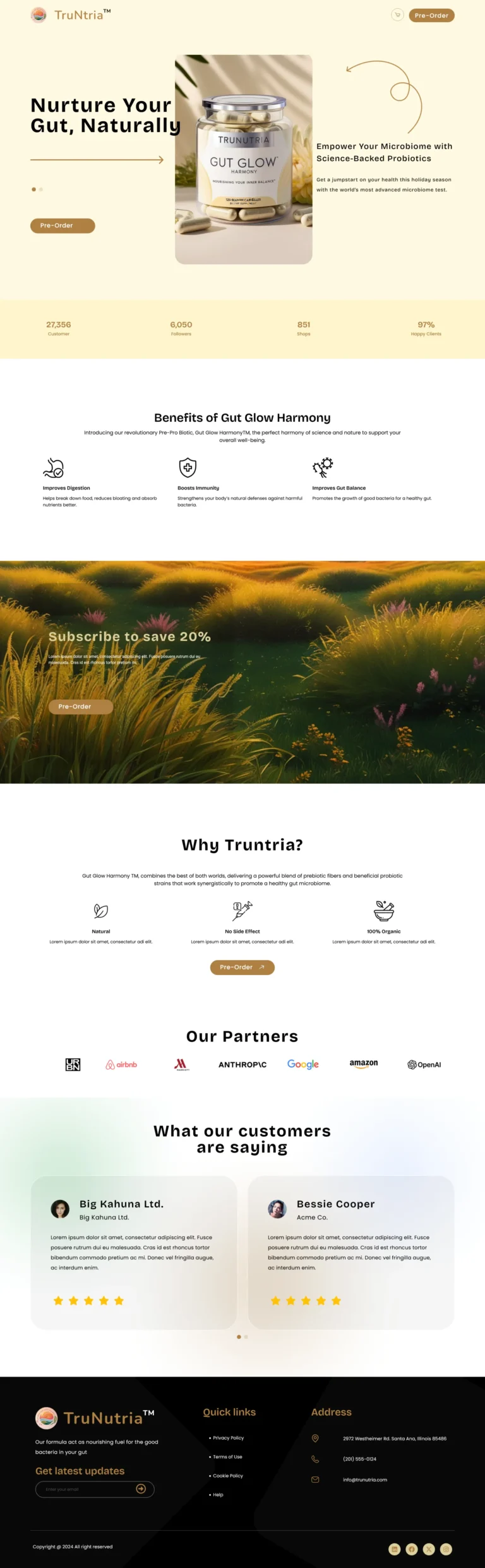 Projects - Sahab Uddin Nurture - Gut Glow Harmony