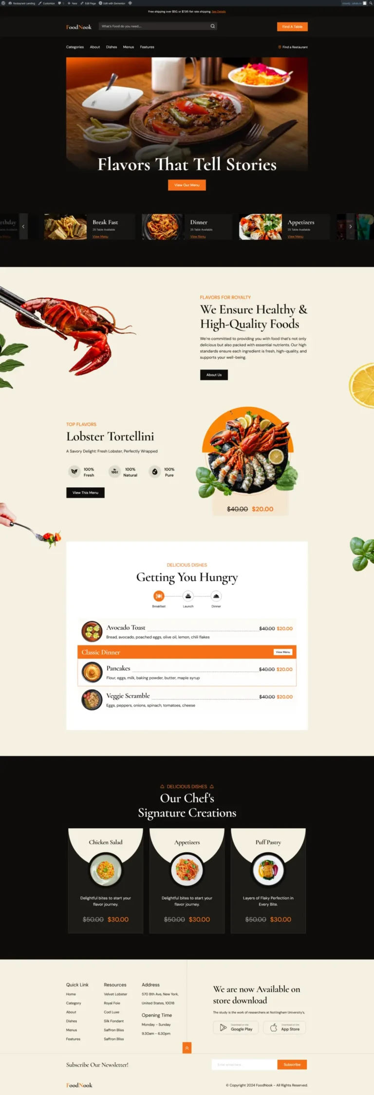 Projects - Sahab Uddin FoodNook